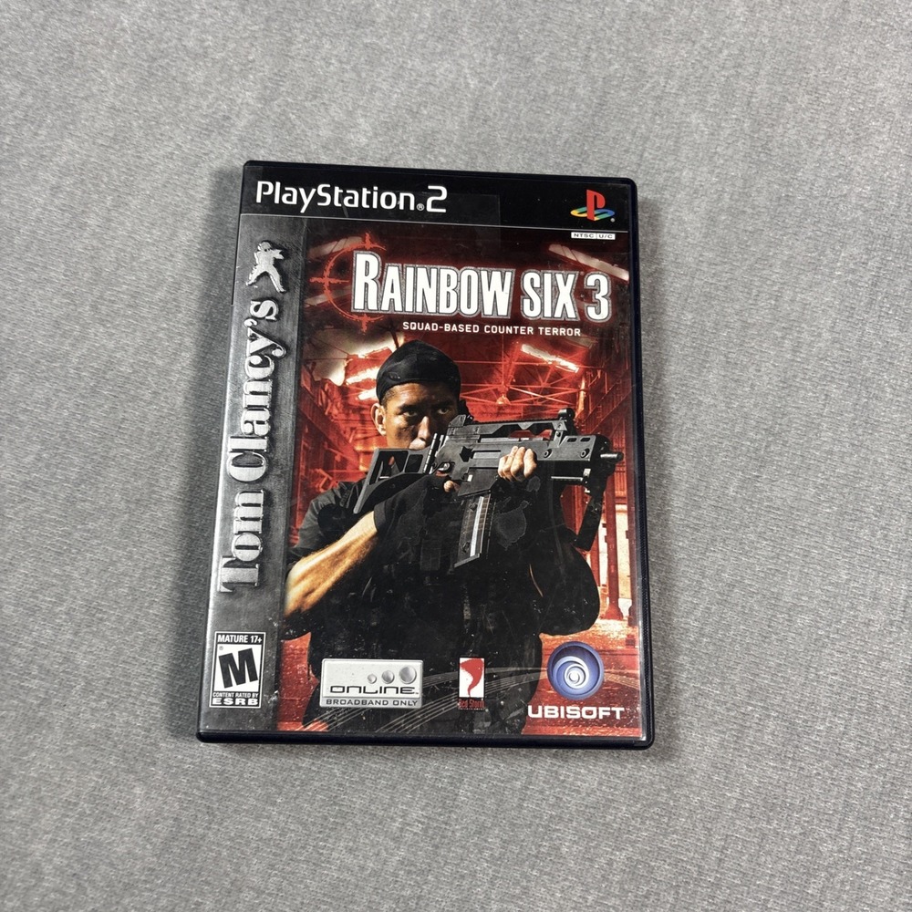 Tom Clancy's Rainbow Six 3 Sony PlayStation 2 PS2 2004 Shooter Game Only Rated M